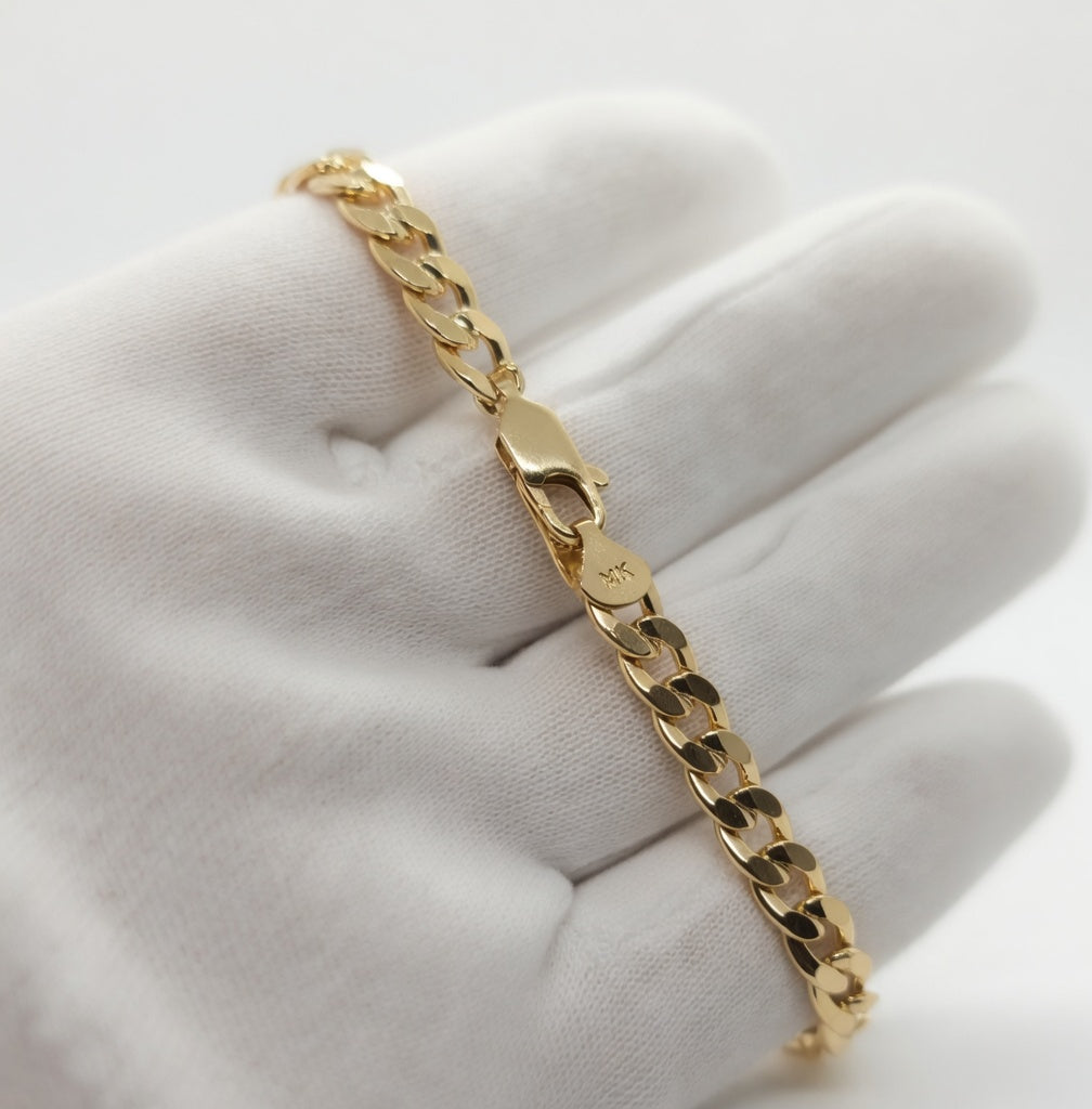 Pulsera concave 14k