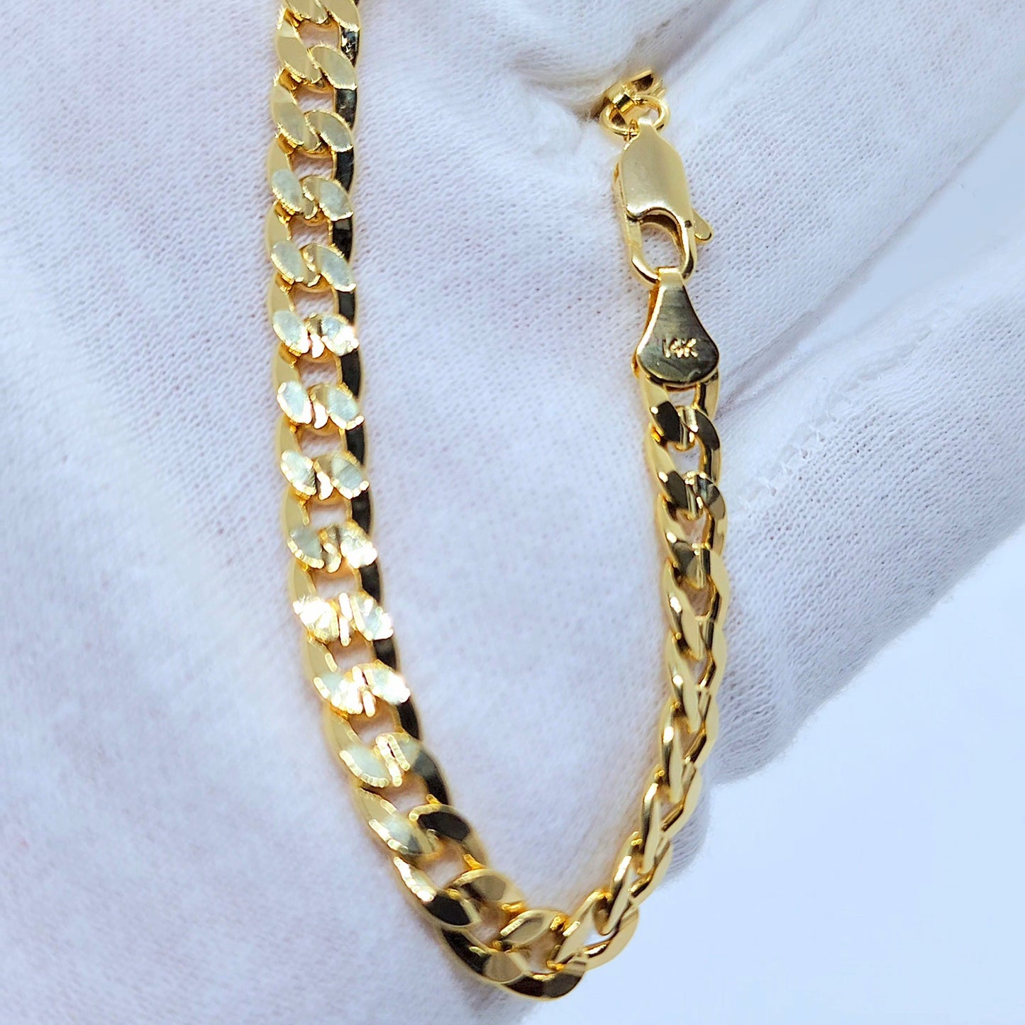 Pulsera concave 14k