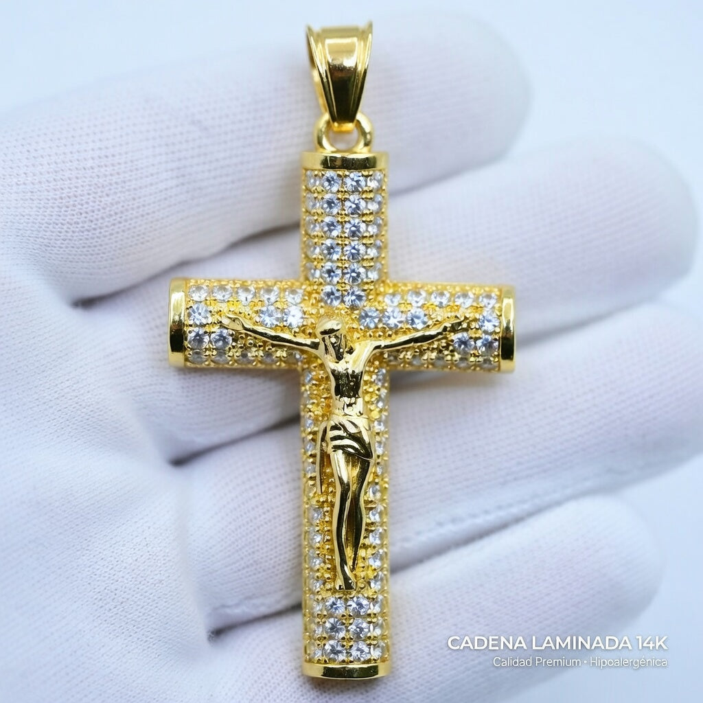 14K laminado cadena de Jesús