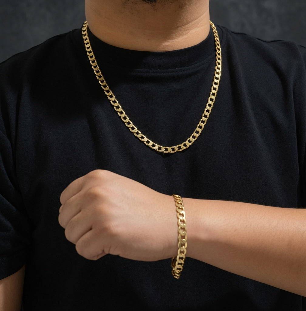 Conjunto de cadena y pulsera