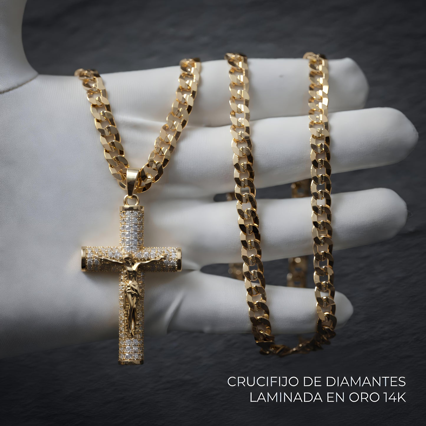 14K laminado cadena de Jesús