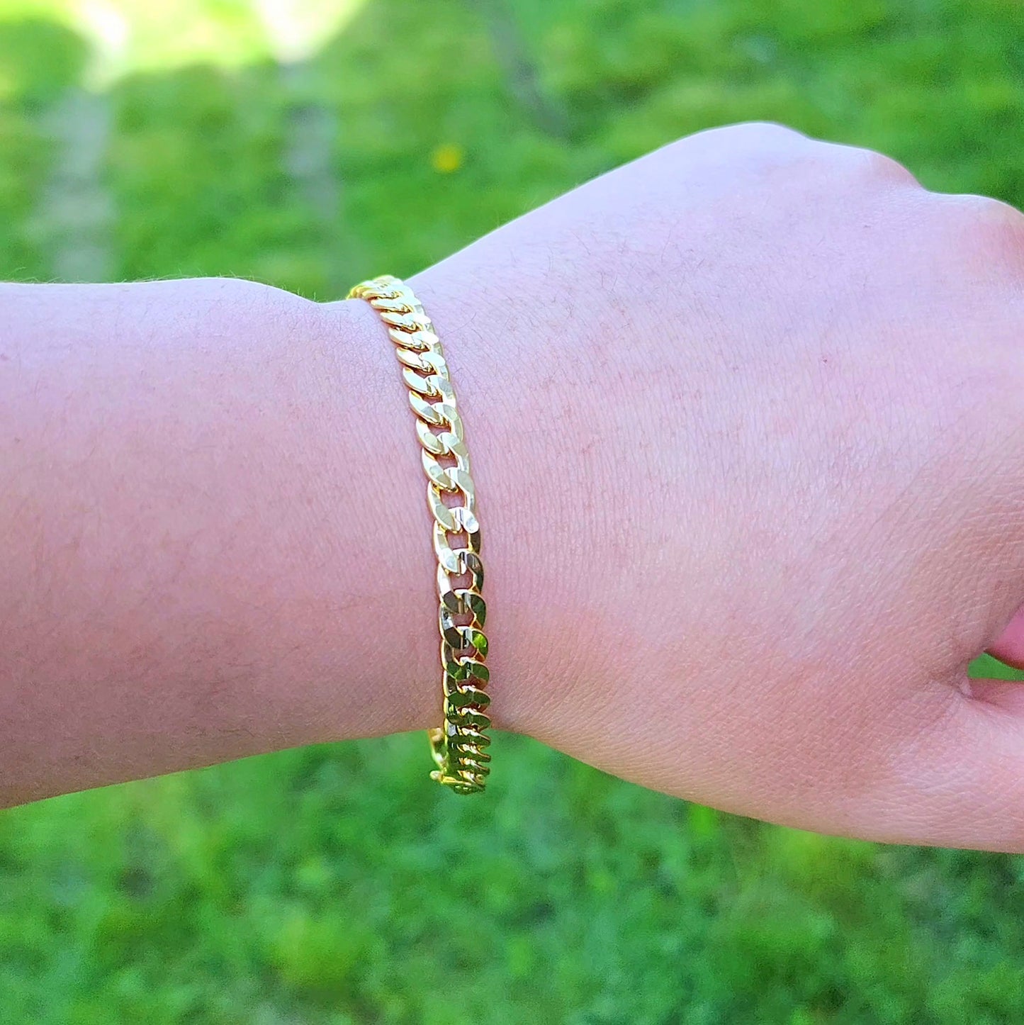 Pulsera concave 14k