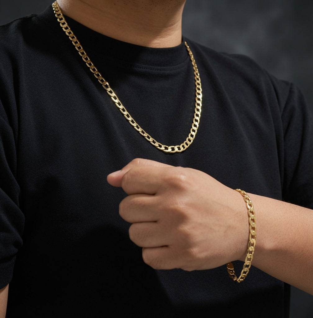 Conjunto de cadena y pulsera