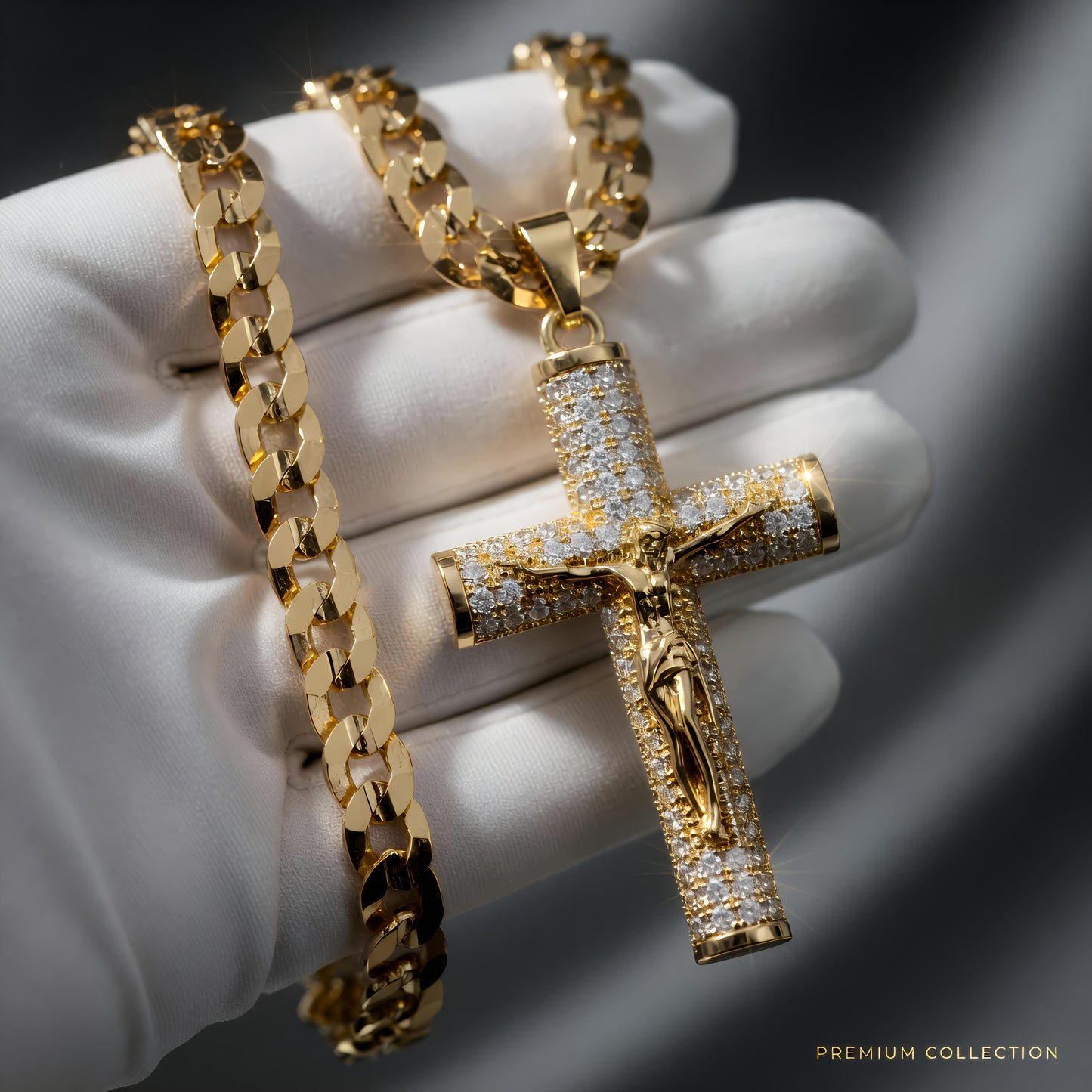 14K laminado cadena de Jesús