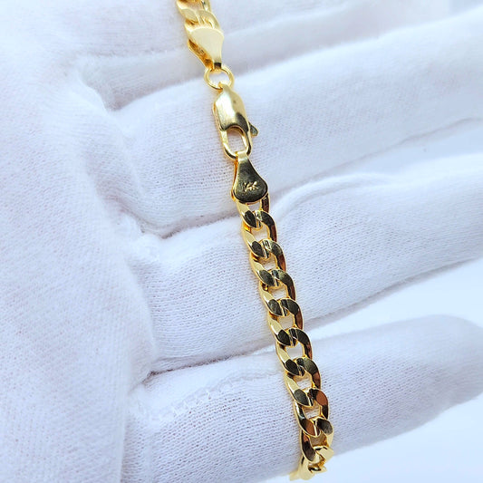 Pulsera concave 14k